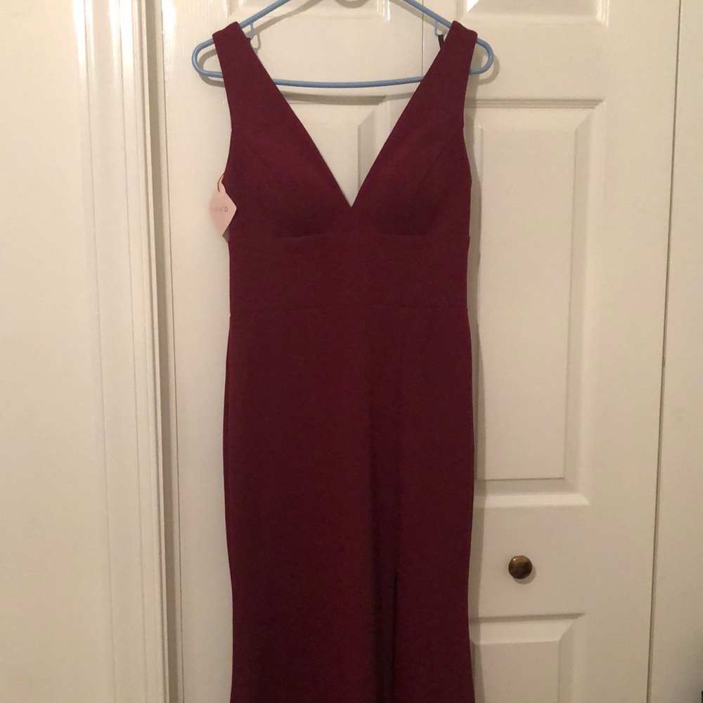 Burgundy Altar’d State bridesmaid dress